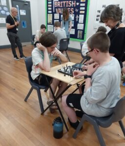 chess tournament at Ambergate Sports College