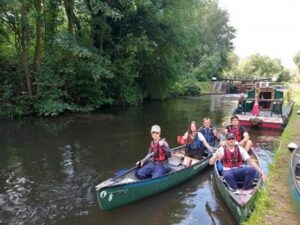 Duke of Edinburgh Silver pupils from Ambergate Sports College canoeing