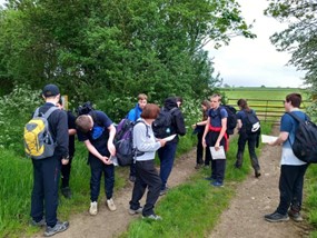 Duke of Edinburgh pupils from Ambergate Sports College map reading