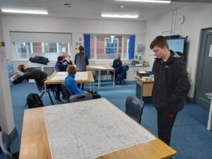 Duke of Edinburgh pupils from Ambergate Sports College map reading