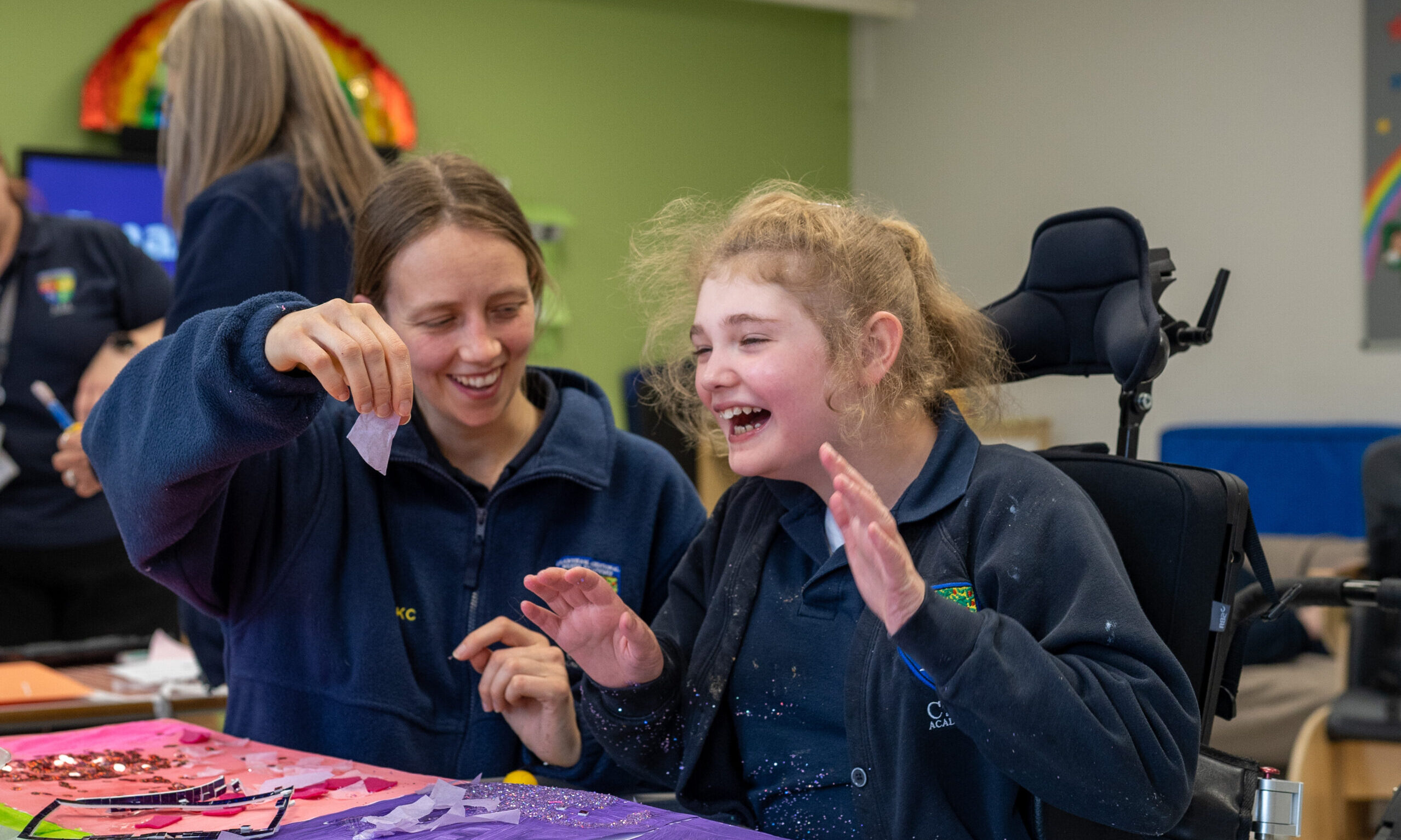 Sandon Pupil laughing